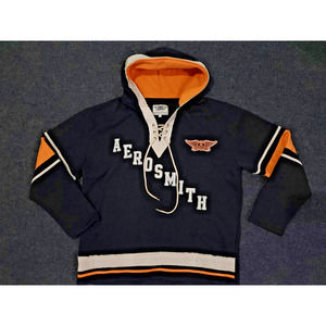 RARE AEROSMITH SZ XL AEROFORCEONE RAG DOLL HOCKEY JERSEY PATCH EMBROIDERED BLACK